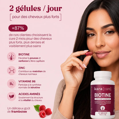 KaraCare Biotine – 60 Capsules