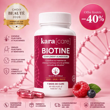 KaraCare Biotine – 60 Capsules